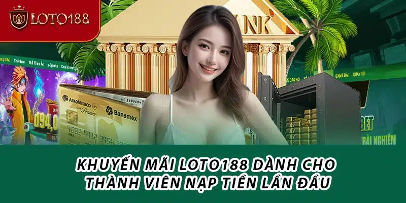Khuyến mãi Loto188 dành cho thành viên nạp tiền lần đầu